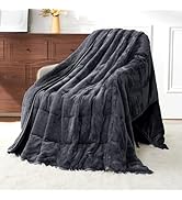 Uttermara Weighted Blanket Queen 15 Pounds for Adults, Sherpa Weighted Blanket for Couch Bed, Ult...