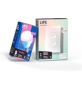 LIFX Switch Bundle – with Color 800 Lumen Smart Bulb and Wi-Fi Connected Smart Switch