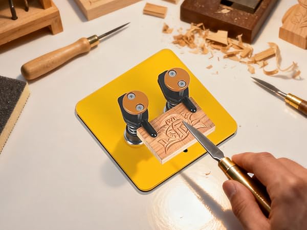 clamps holder for wood carving
