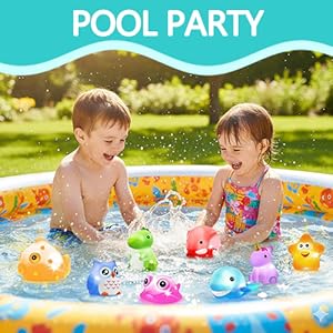 Light Up Floating Rubber Animal Toys