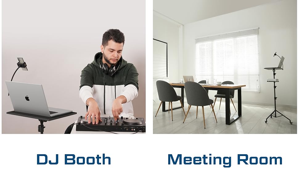 school DJ meeting room home theater tripod projector laptop stand