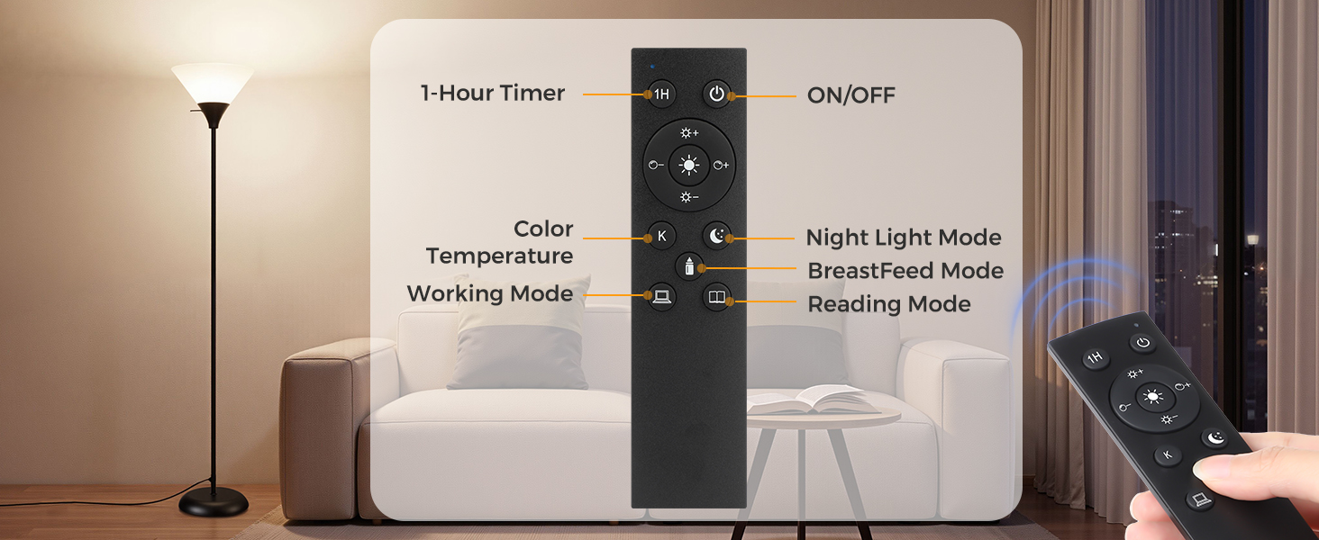 floor lamp with remote