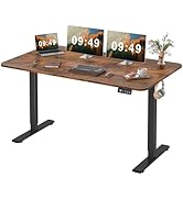 Furmax Electric Height Adjustable Standing Desk Large 55 x 24 Inches Sit Stand up Desk Home Offic...
