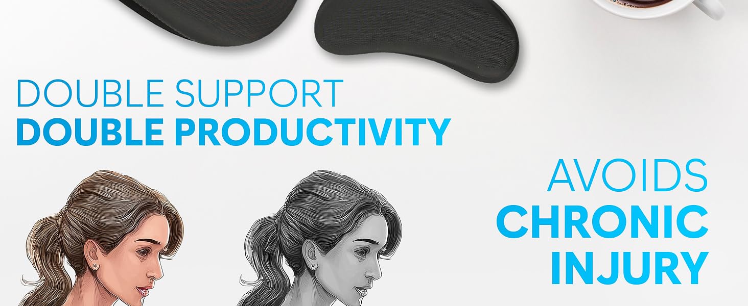 keyboard wrist rest computer pink desk accessories pc pad women mat mouse carpal tunnel arm set gel