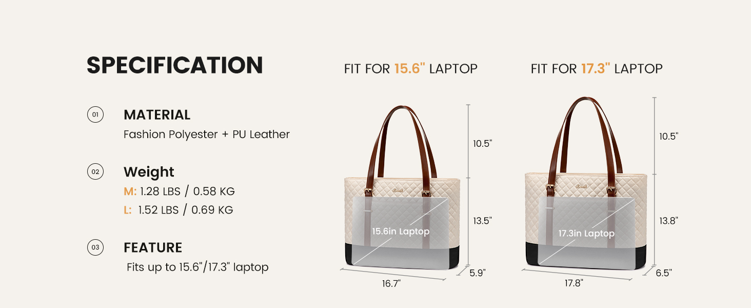 large laptop tote bag for women