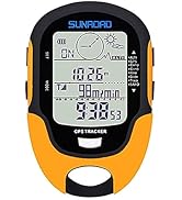 SUNROAD GPS Tracker Barometer Altimeter Compass Weather Forecast Thermometer Barometric Pressure ...