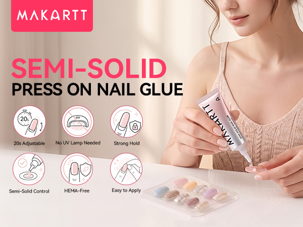 hema free nail glue for press on nails
