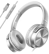 Cowyawn USB C Headphones Wired, Over Ear USB C Wired Headphones with Microphone, Volume Control, ...
