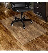 Kuyal Clear Chair mat for Hard Floors 36 x 48 inches Transparent Floor Mats Wood/Tile Protection ...