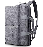 KINGSLONG 17.3 Inch Convertible Laptop Backpack,Laptop Messenger Bag Briefcase Handbag with Shoul...
