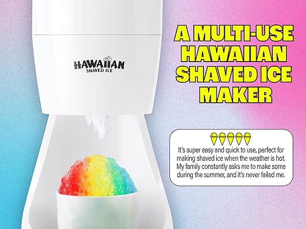 for crunchy snow cones fluffy shaved ice