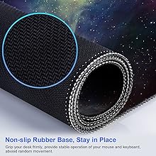 Starry Large Mouse Pad With Stitched Edges