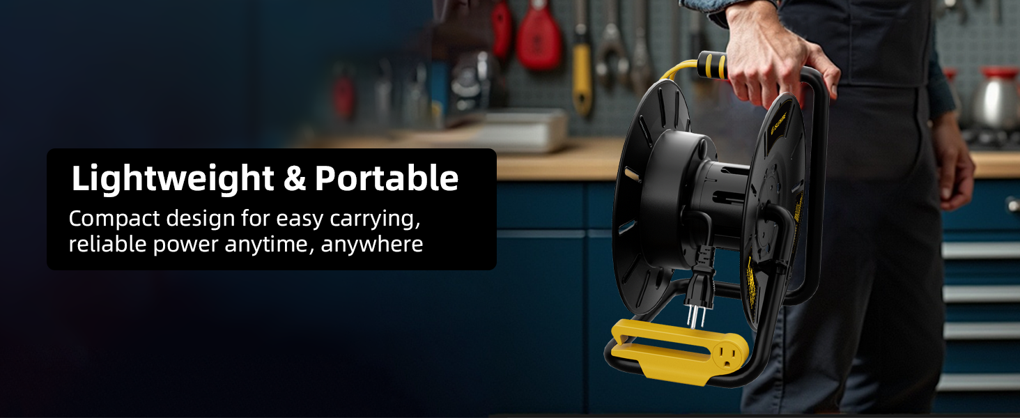 reel for extension cord