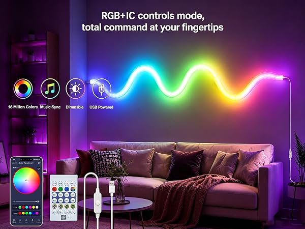 rgb neon light strip