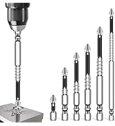 Cuworlis High Magnetic Screwdriver Drill Bit Set, 6 PCS K5 Impact Resistant Non Slip Bit, Screwdr...