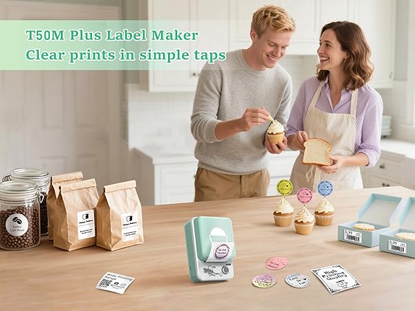 T50M Plus Label Maker:Clear prints in simple taps