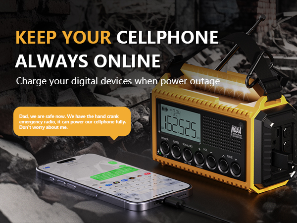 Emergency Radio with phone charger