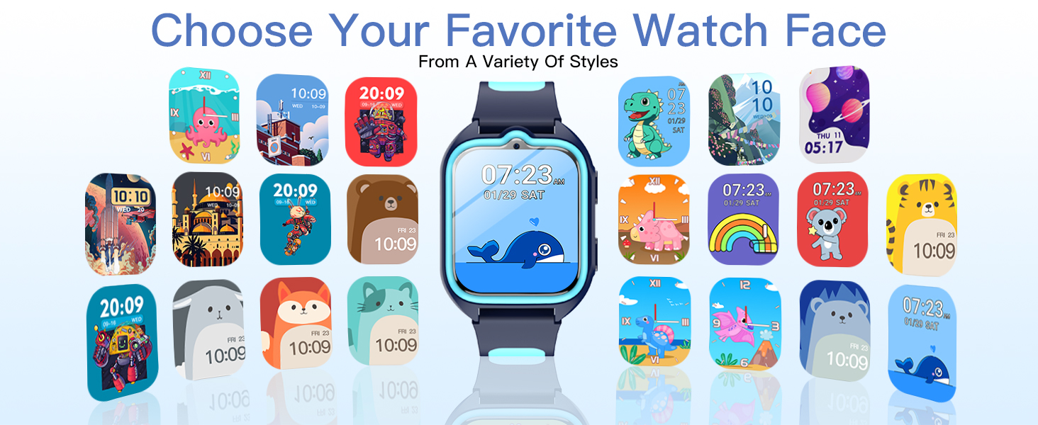 blue smart watch