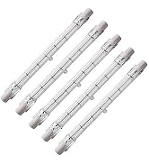 CTKcom 300 Watt 4.6 Inch T3 Halogen Bulbs (5 Pack) - J Type 118mm R7S Double Ended Halogen Bulbs ...