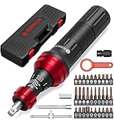 SUERCUP 10-60In.lb 1/4" Torque Screwdriver 36 PCS Set with T-bar, Hex, Torx, and Phillips S2 Bits...