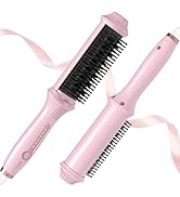 Hair Straightener Brush, NOVUS Negative Ion Hair Straightener Comb, 30s Fast Heating &amp; 4 Temp Set...