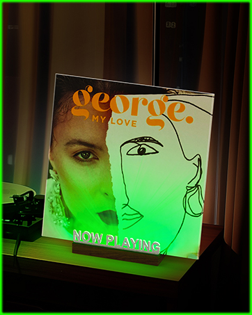 Now Playing Vinyl Record Stand