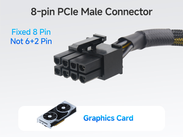 8 Pin PCIe Extension Cable