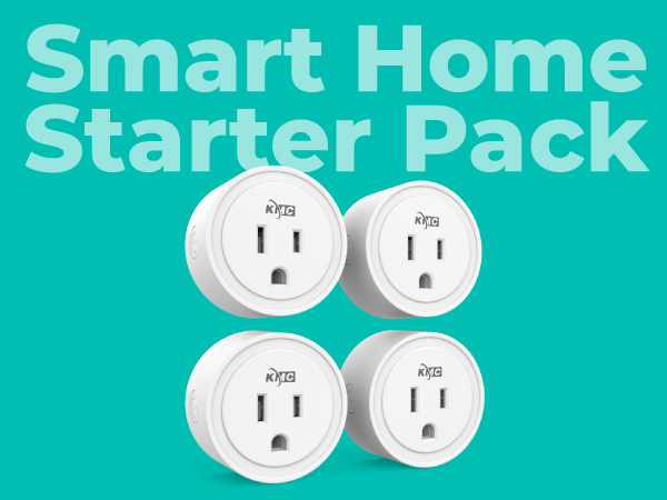 Smart Home Starter Pack - Get 4 smart plugs and start automating lights and devices - KMC