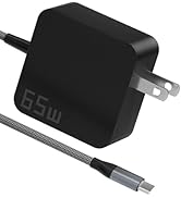 65W USB C Laptop Charger | Fast Charging USB-C Power Adapter Compatible with Lenovo, ASUS, Samsun...