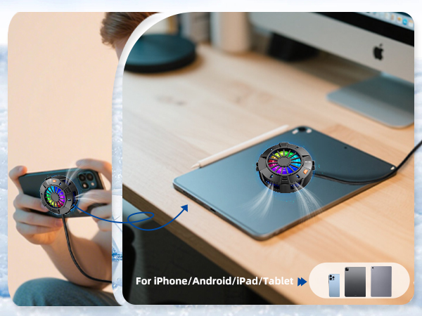 2-in-1 Magnetic & Clip-On Phone Cooler