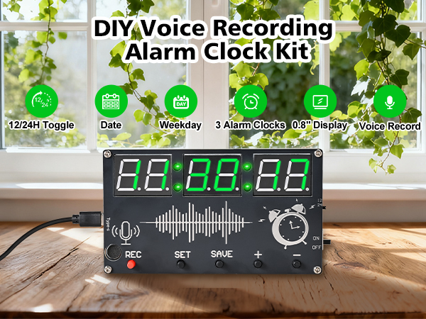 DIY Voice Recording Alarm Clock