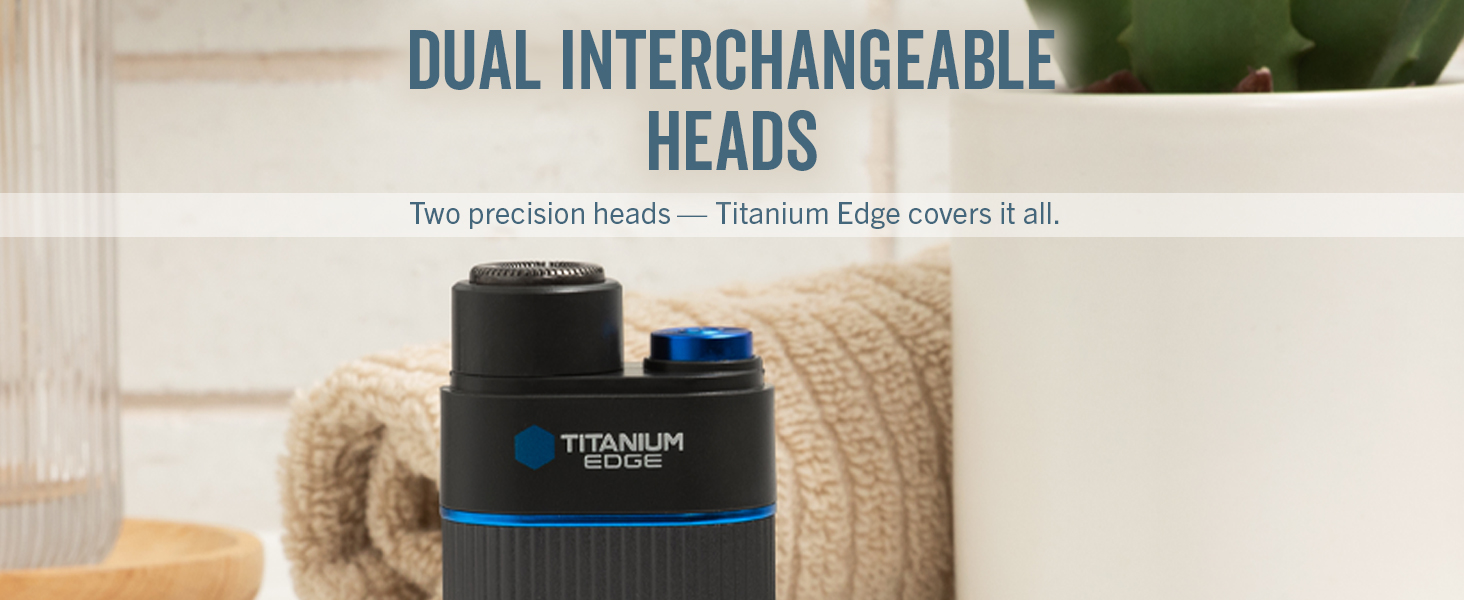 Dual Interchangeable Heads Nose Trimmer