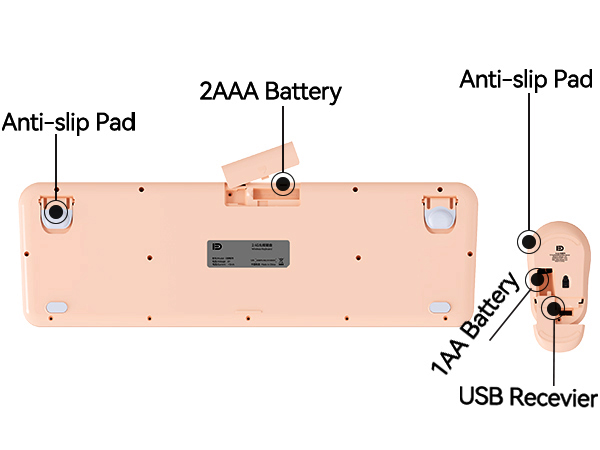 stylish computer keyboard wireless for college students and dorms