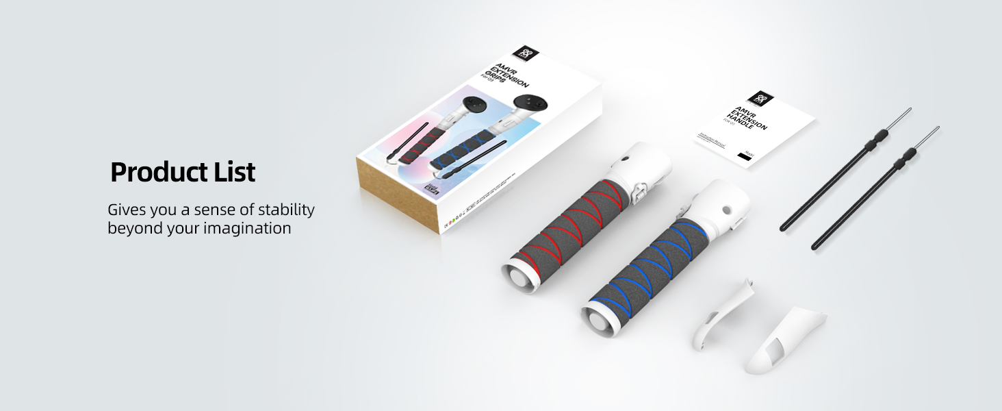 meta quest 3 controller accessories extension grips for VR game gorilla tag long arms, beat saber