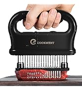 JY COOKMENT Meat Tenderizer with 48 Stainless Steel Ultra Sharp Needle Blades, Kitchen Cooking To...