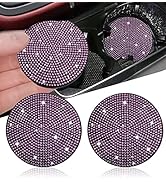 2pcs Bling Car Cup Holder Coaster, 2.75 inch Anti-Slip Shockproof Universal Fashion Vehicle Car C...