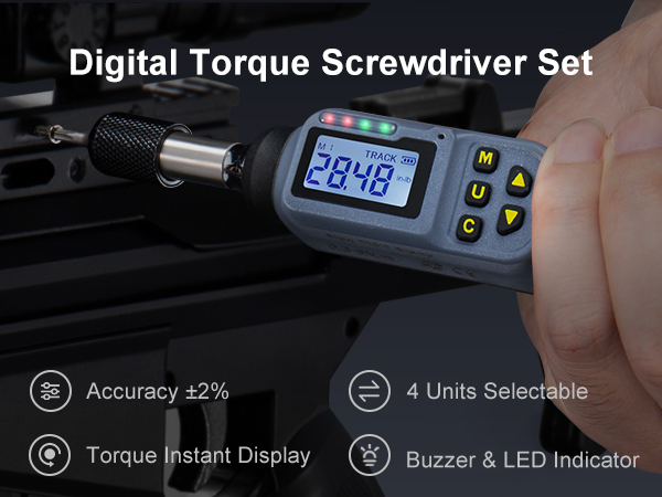 1/4 inch digital torque screwdriver set