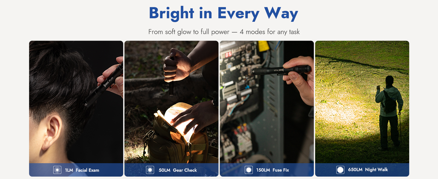 pen flashlights high lumens