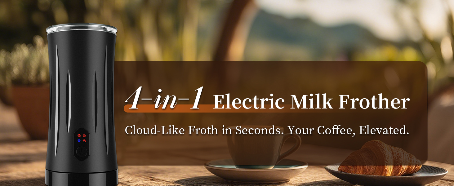 4-in-1 Electric Milk Frother