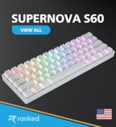 Ranked S60 Supernova 60% Form Factor | Hot Swappable Mechanical Gaming Keyboard | 61 Keys Multi C...