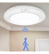 LINEWAY Motion Sensor Ceiling Light Battery Operated Indoor 210LM Ceiling Light Battery Powered L...