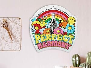 Coca-Cola Perfect Harmony Retro Metal Sign - Vintage Coca-Cola