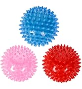 ZHAYAO 3 Pack Spiky Hard Massage Balls, Massager Rollers for Plantar Fasciitis,Muscle Soreness Ma...