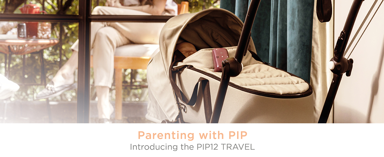 PIP 12 baby monitor, light-up baby monitor, travel essentials newborn gifts parenting
