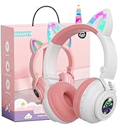 Unicorn Kids' Bluetooth Headphones,Foldable Wireless Headphones for Children with Cable and Micro...