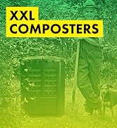 Garden Composter Bin Made from Recycled Plastic – 95 Gallons (360Liter) Large Compost Bin - Creat...