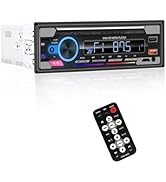 Car Stereo CD Player with Bluetooth - Single DIN Car Radio, Car DVD Player, Digital Media Receive...
