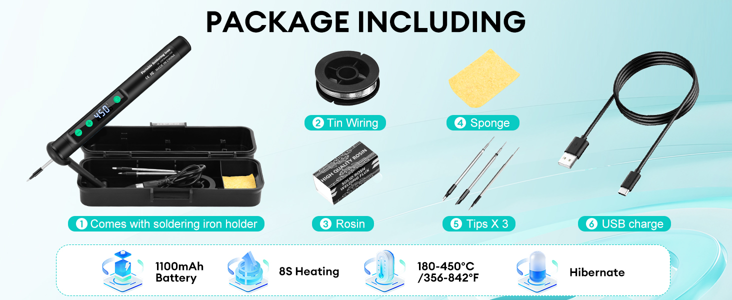 Cordless Soldering Iron Kit