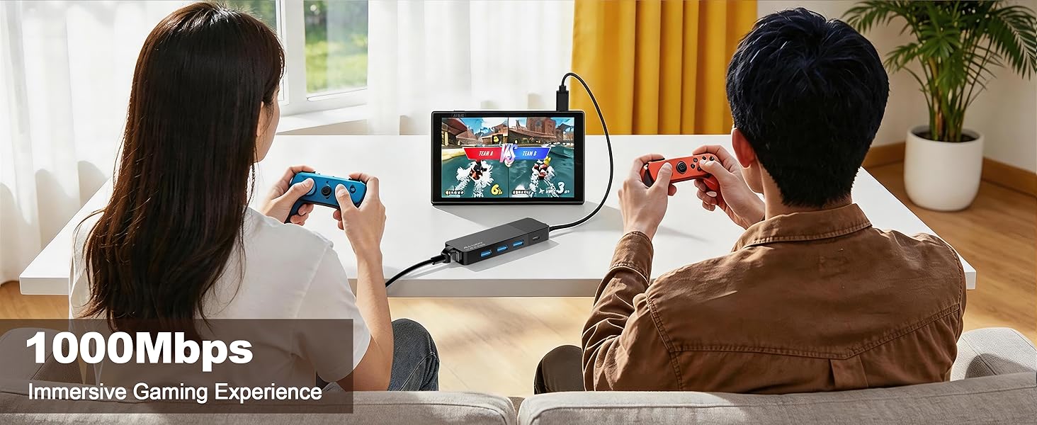 ethernet to usb c hub
