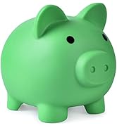 Large Piggy Bank, Unbreakable Plastic Money Bank, Coin Bank for Girls and Boys, Large Size Piggy ...
